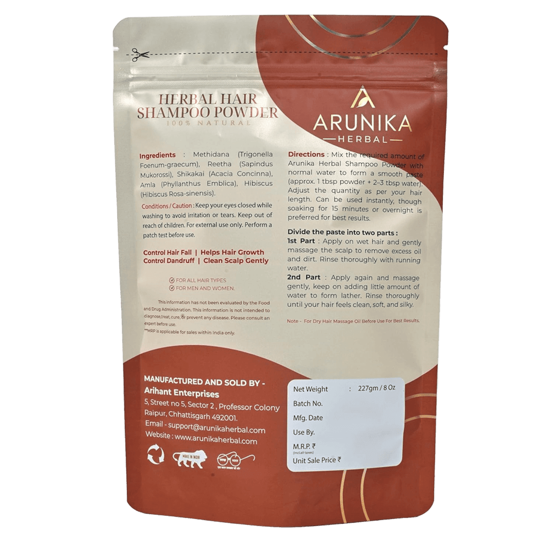 Arunika Herbal Shampoo Powder 2